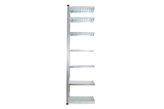 Metalsistem SUPER S1 Anbauregal 1972x1085x600 mm sendzimirverzinkt mit 7 Böden