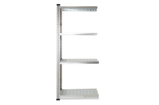 Metalsistem SUPER S1 Anbauregal 1972x1085x500 mm sendzimirverzinkt mit 4 Böden