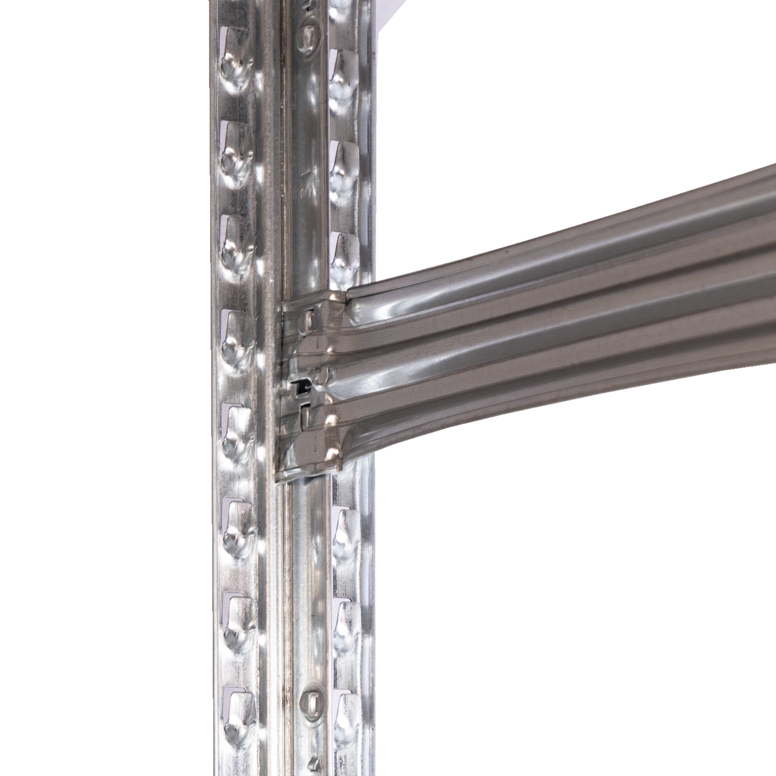 Horizontaltraverse am Pfosten des SUPER Regals