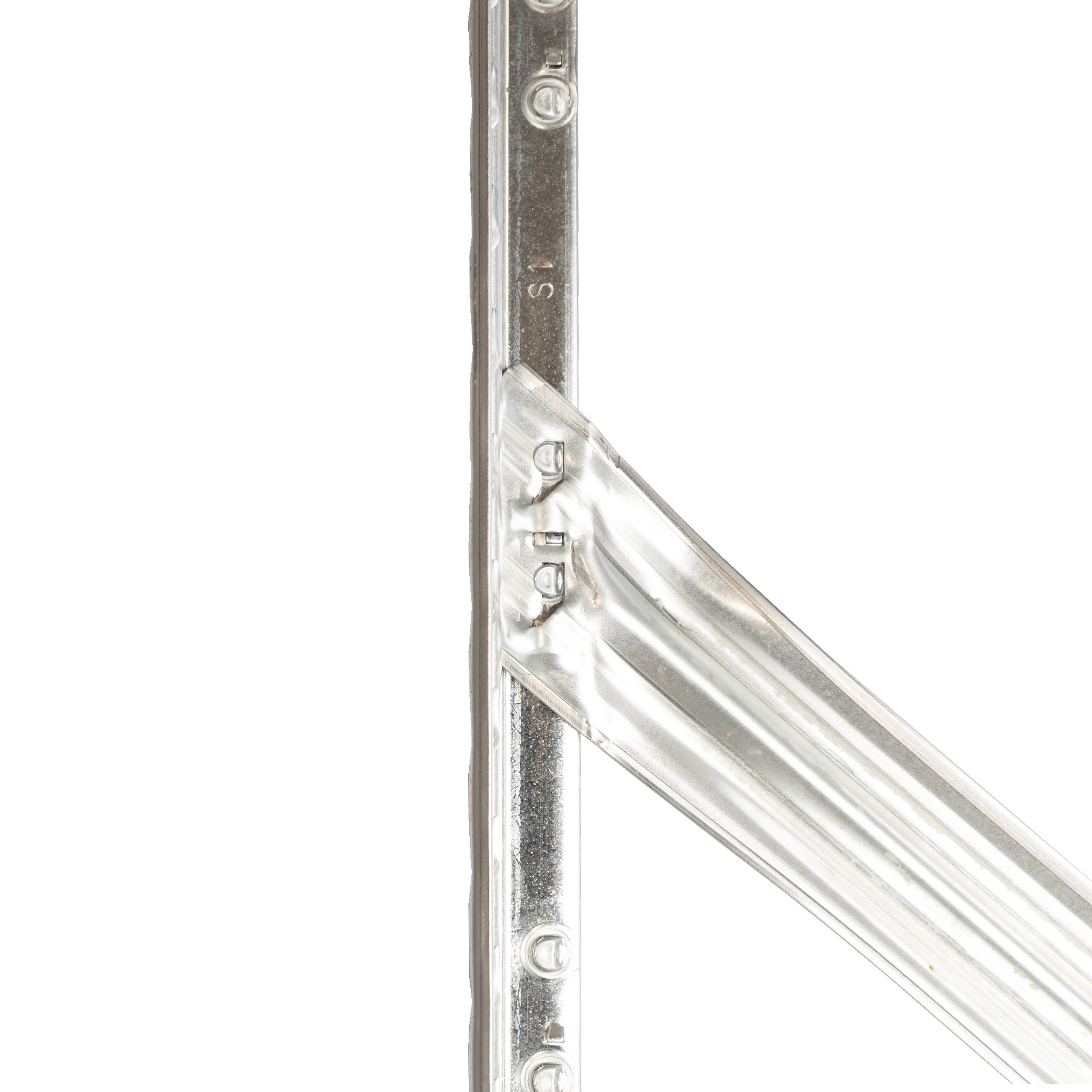 Diagonaltraverse am Pfosten des SUPER Regals