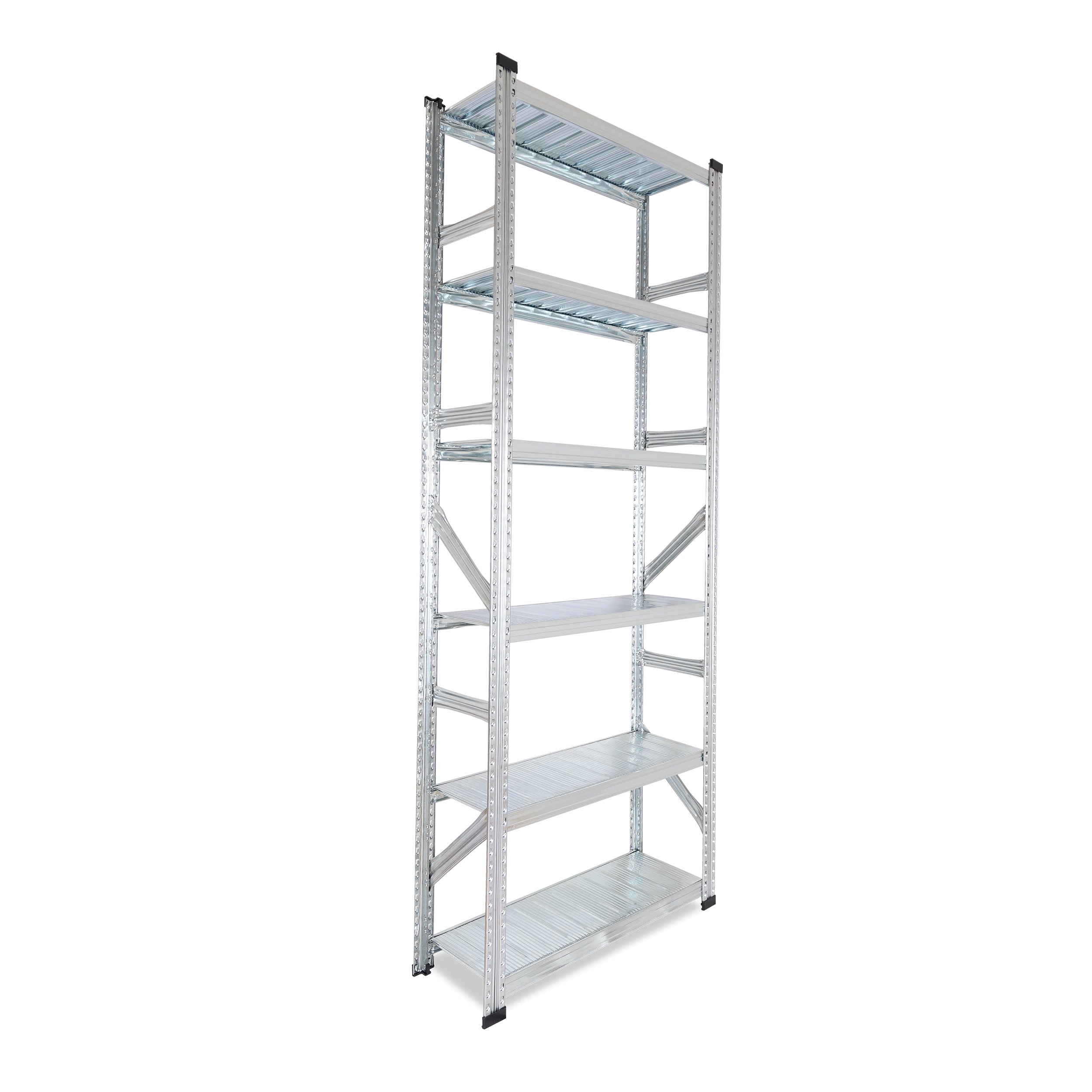 Metalsistem SUPER S1 Grundregal 1972x1420x320 mm sendzimirverzinkt mit 6 Böden