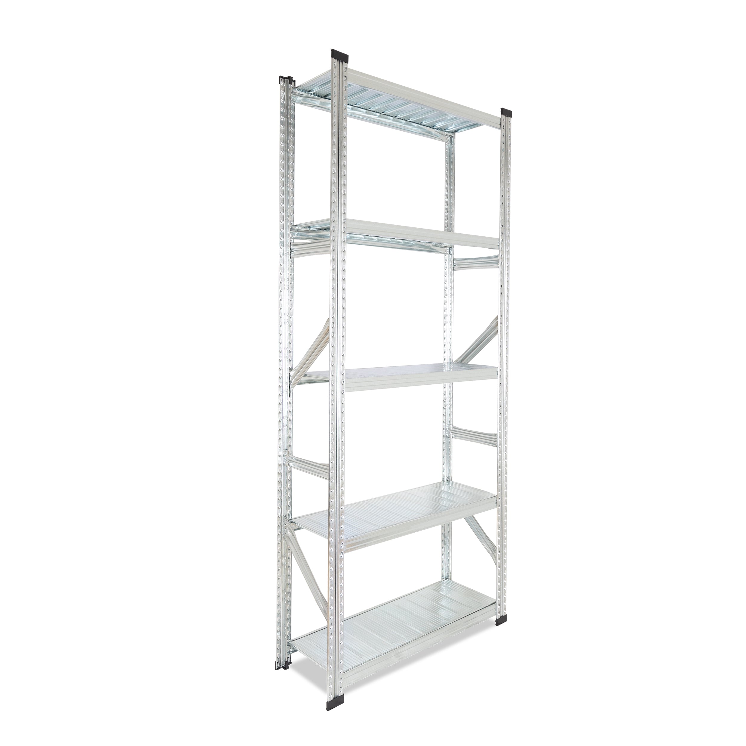 Metalsistem SUPER S1 Grundregal 1972x1270x400 mm sendzimirverzinkt mit 5 Böden